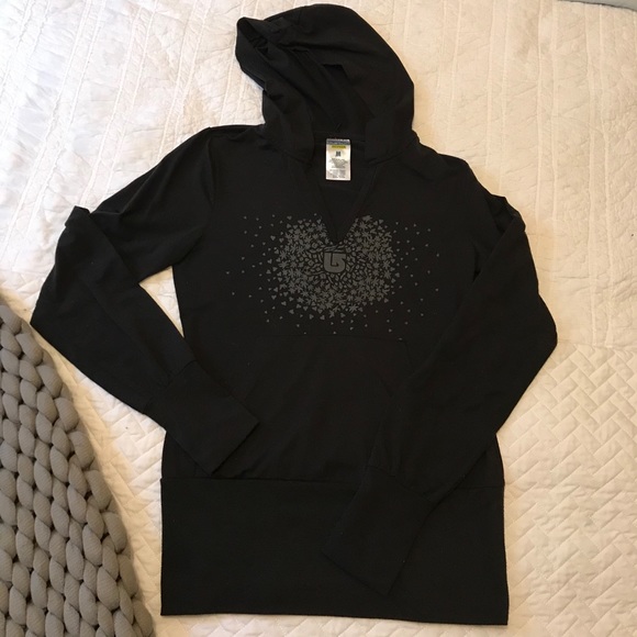 Burton Black Pull Over Hoodie - M - Picture 2 of 4